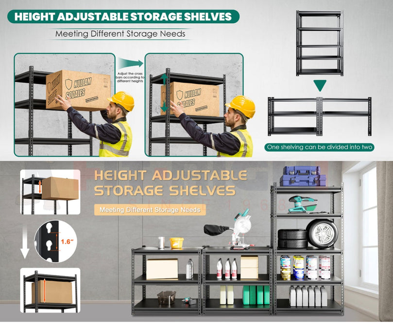 FIT-RIGHT BOLTLESS RACKS 750MM (30") HT X 900MM (36") WIDE X 300MM (12") DEEP 3 LEVELS LOAD CAPACITY OF 100 KGS PER LEVEL, POWDER COATED FULL METAL BODY, OFF WHITE