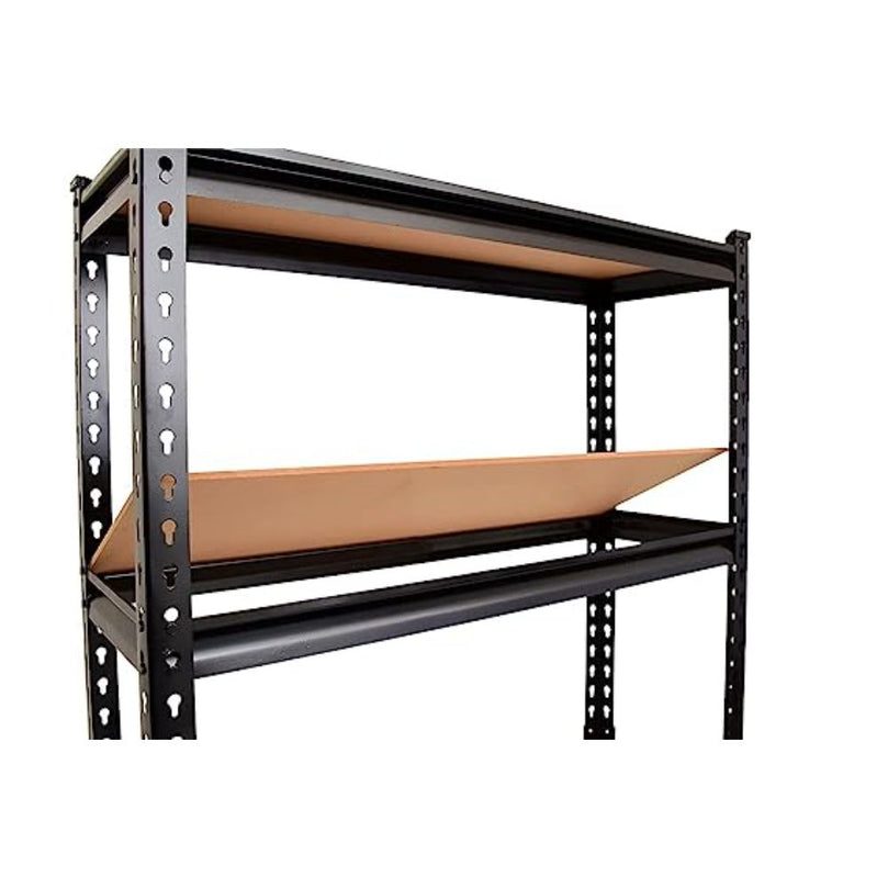 FIT-RIGHT BOLTLESS RACKS 900MM (36") HT X 900MM (36") WIDE X 375MM (15") DEEP 3 LEVELS LOAD CAPACITY OF 100 KGS PER LEVEL, POWDER COATED BLACK